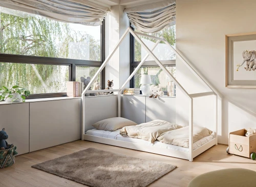 MORIS 80x180 grey children's house bed Lano Furniture