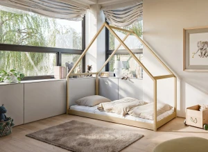 MORIS 90x200 pine children's house bed Lano Furniture