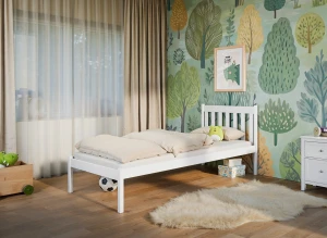 MARTIN 90x200 white single youth bed Lano Furniture