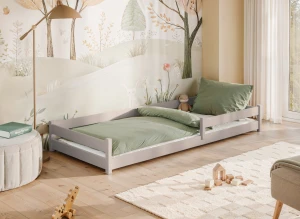 ALIS 90x200 cashmere Montessori floor children's bed Lano Furniture