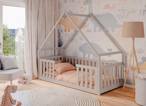 BEE 80x180 cashmere Montessori floor children's house bed Lano Furniture