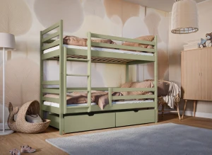NEMO 90x200 olive green bunk bed Lano Furniture