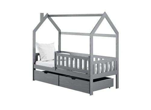NATAN 80x160 grey children's house bed Lano Furniture