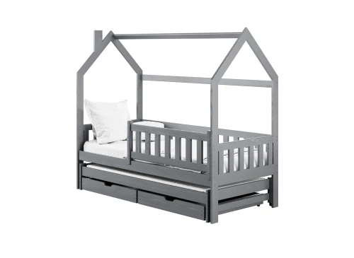 MONKEY 80x180 grey children's house bed Lano Furniture