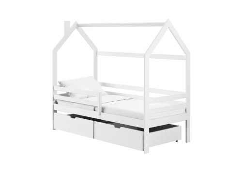 LILA 80x180 white children's house bed Lano Furniture