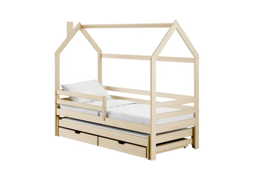 DANEK 90x200 pine children's house bed Lano Furniture