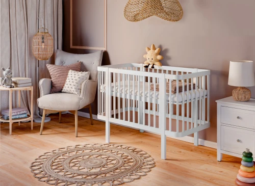 MELISA 60x120 white cot bed Lano Furniture