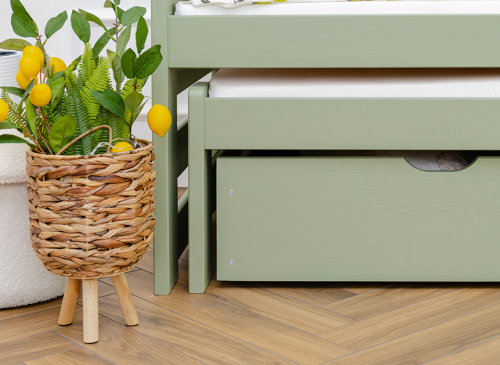 SENSO 80x180 olive green double trundle bed Lano Furniture