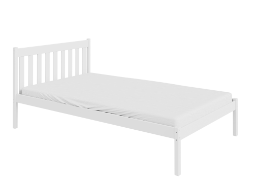 TEEN 120x200 white youth single bed Lano Furniture