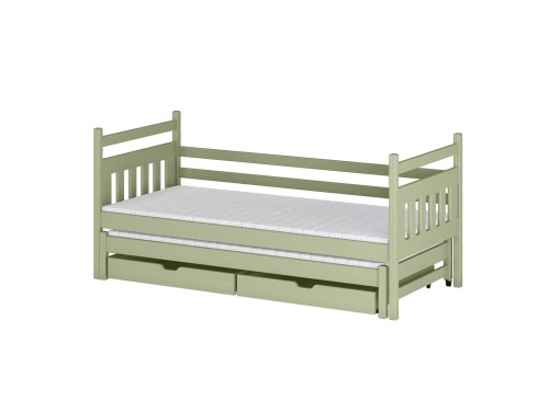 DANIEL 80x190 olive green double pull-out bed Lano Furniture