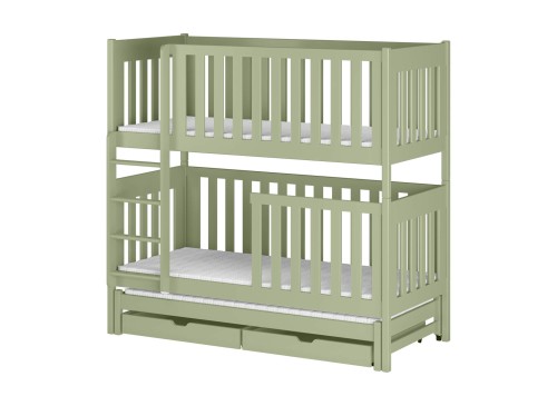 EMILKA 90x190 olive green bunk bed Lano Furniture
