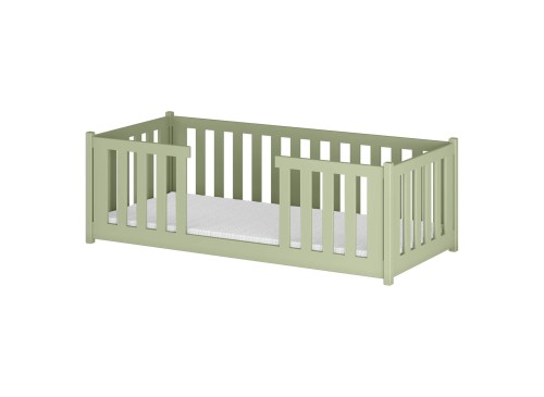 FERO 90x190 olive green Montessori floor children's bed Lano Furniture