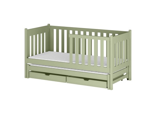 KAJA 80x200 olive green double trundle bed Lano Furniture