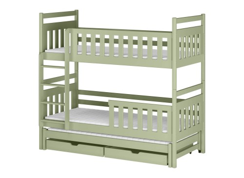 KLARA 90x200 olive green bunk bed Lano Furniture
