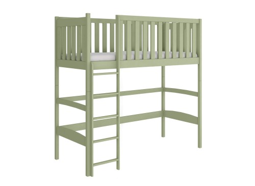 LAURA 90x180 olive green loft bed Lano Furniture