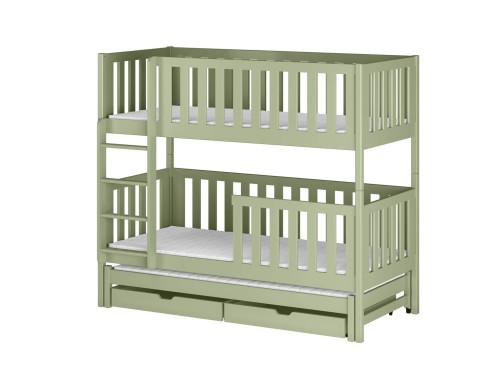 LEA 80x190 olive green bunk bed Lano Furniture