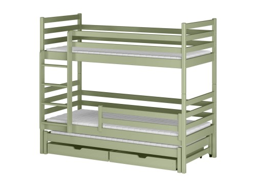 LUK 80x200 olive green bunk bed Lano Furniture