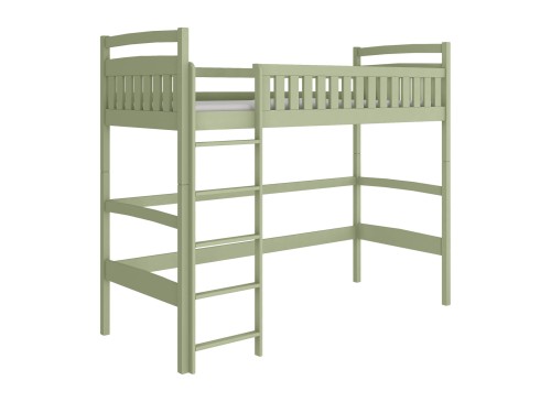 MIA 80x200 olive green loft bed Lano Furniture