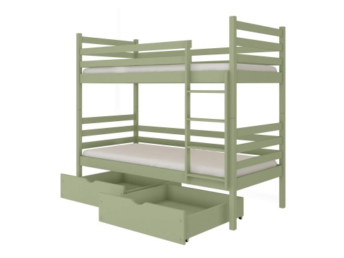 NEMO 90x200 olive green bunk bed Lano Furniture