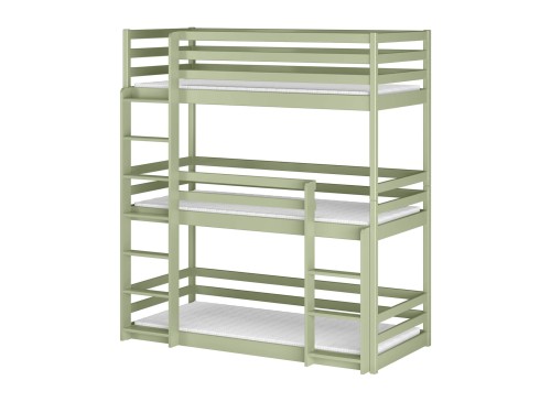 TED 90x200 olive green bunk bed Lano Furniture