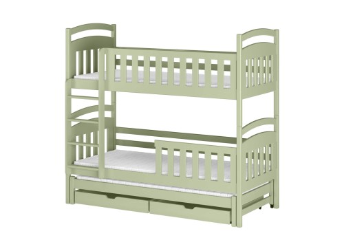 VIKI 80x180 olive green bunk bed Lano Furniture