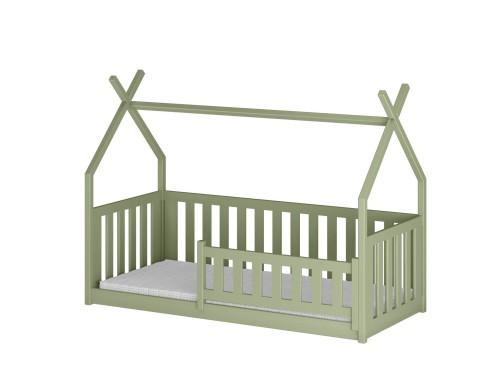 BOGUŚ 90x190 olive green single children's tipi bed Lano Furniture