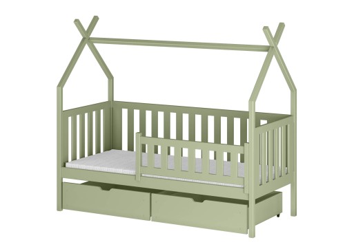 SIMBA 80x200 olive green single children's tipi bed Lano Furniture
