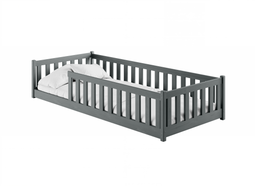 BELLA 90x200 graphite children's bed cot Lano Furniture