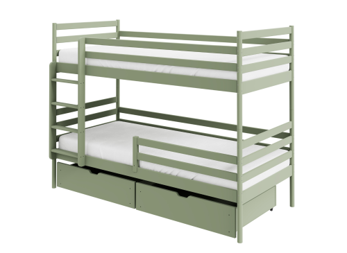 GUSTO 90x200 olive green bunk bed Lano Furniture