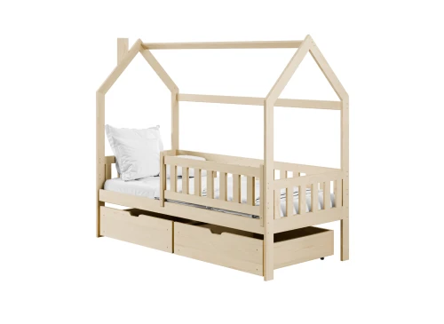 NATAN 80x190 pine children's house bed Lano Furniture