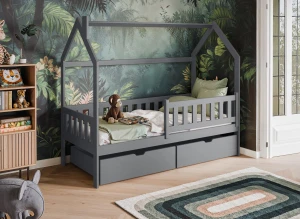 NATAN 80x190 grey children's house bed Lano Furniture