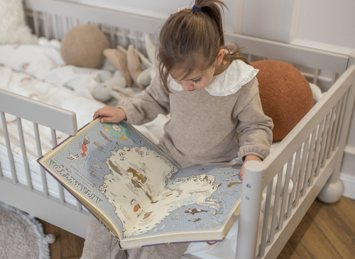 STAR 90x200 cashmere children's single Montessori bed Lano Furniture