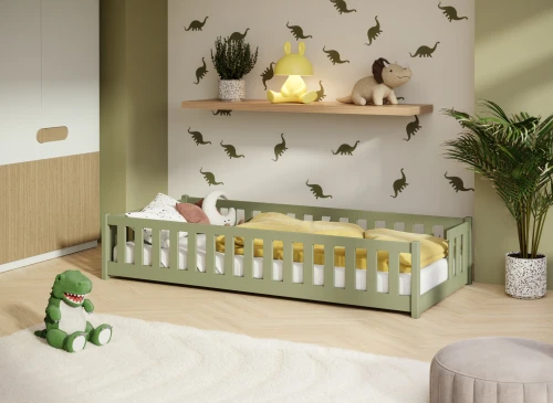 ZOYA 80x200 olive single children's bed Lano Furniture