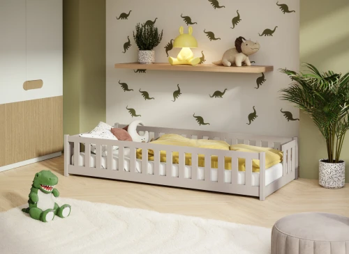 ZOYA 90X190 cashmere single children's bed Lano Furniture