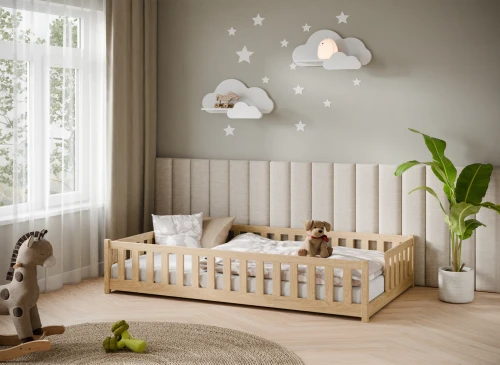 IVY 120x200 pine single children's bed Lano Furniture