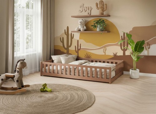 ZOYA 80x160 cinnamon single children's bed Lano Furniture