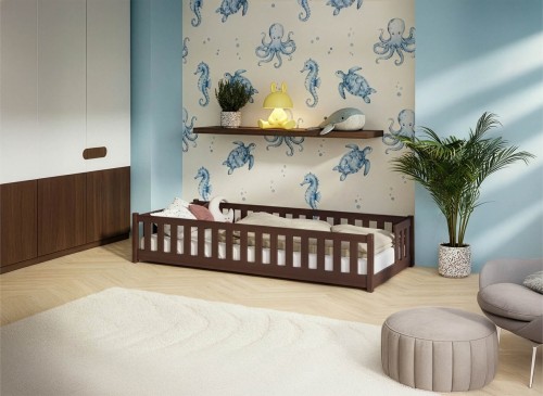 ZOYA 90x200 dark chocolate single children's bed Lano Furniture
