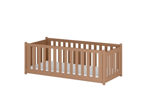 CONCEPT 80x200 cinnamon single children's bed with playpen Lano Furniture