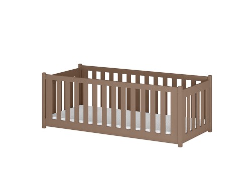 CONCEPT 80x180 milk chocolate single children's bed playpen Lano Furniture