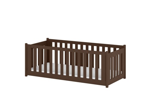 CONCEPT 90x190 dark chocolate Montessori floor bed children's playpen Lano Furniture