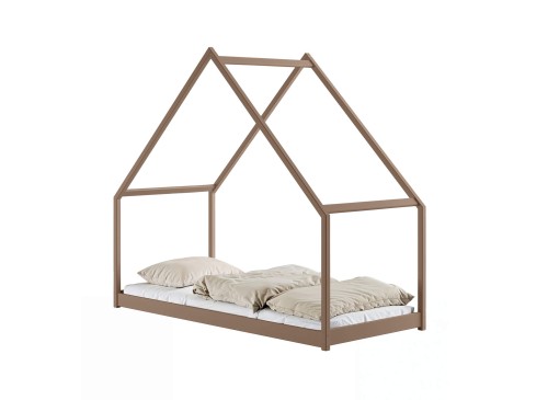 MORIS 80x180 milk chocolate single children's bed Lano Furniture