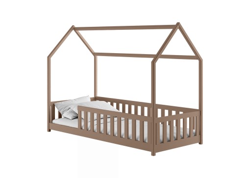 NOAH 80x180 milk chocolate Montessori floor bed children's house Lano Furniture