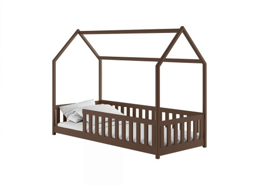 NOAH 80x180 dark chocolate Montessori floor bed children's house Lano Furniture