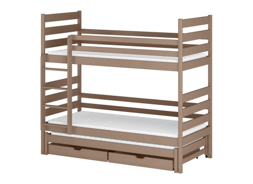 TOMI 80x170 milk chocolate bunk bed Lano Furniture