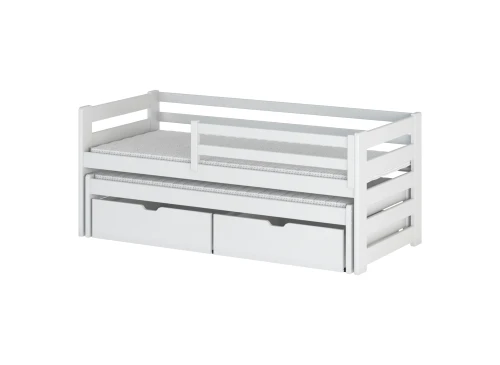 SENSO 80x180 white double trundle bed Lano Furniture