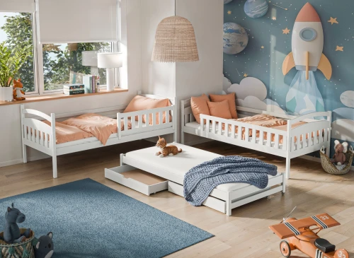 BLANKA 80x180 white bunk bed Lano Furniture