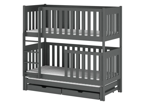 EMILKA 90x190 graphite bunk bed Lano Furniture