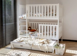 EMILKA 90x200 white bunk bed Lano Furniture