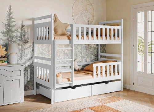 MONIKA 90x200 white bunk bed Lano Furniture