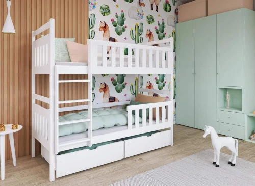MONIKA 80x180 white bunk bed Lano Furniture